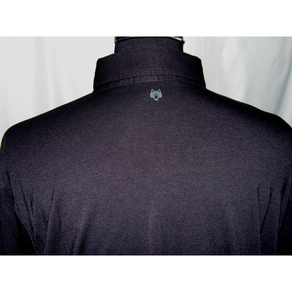 GREYSON Long Sleeved Black Cotton Blend Stretch Polo Golf Shirt Men's XXL - Picture 5 of 7